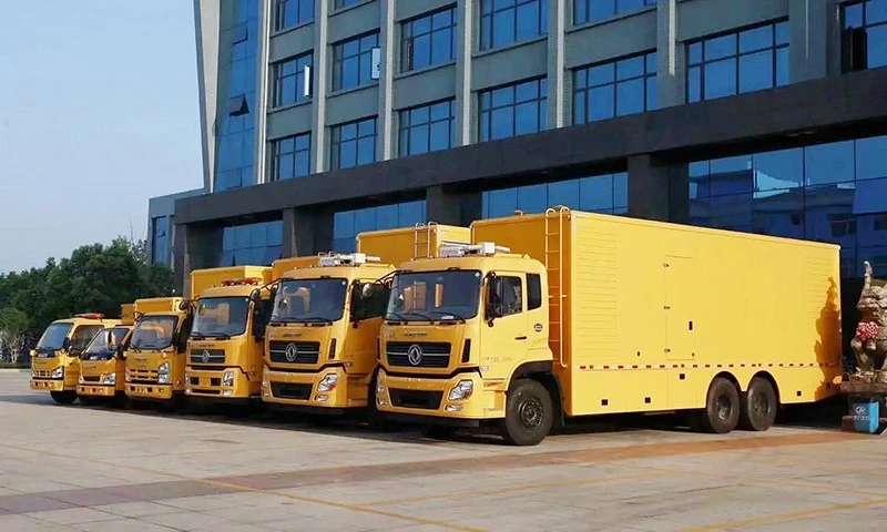 Dongfeng 4 Axle 1000KW Mobile Generator Truck factory