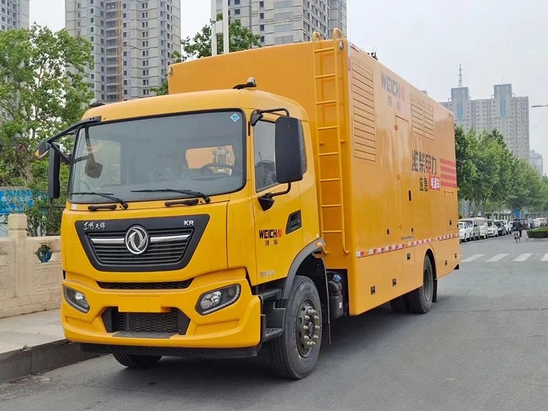 Dongfeng 4 Axle 1000KW Mobile Generator Truck price