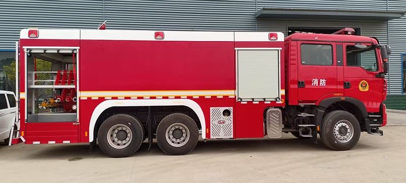 HOWO 12 Ton Water Tank Fire Truck factory