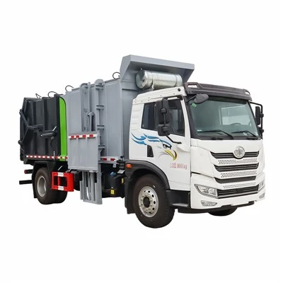 How does a side loader garbage truck contribute to sustainable waste management?